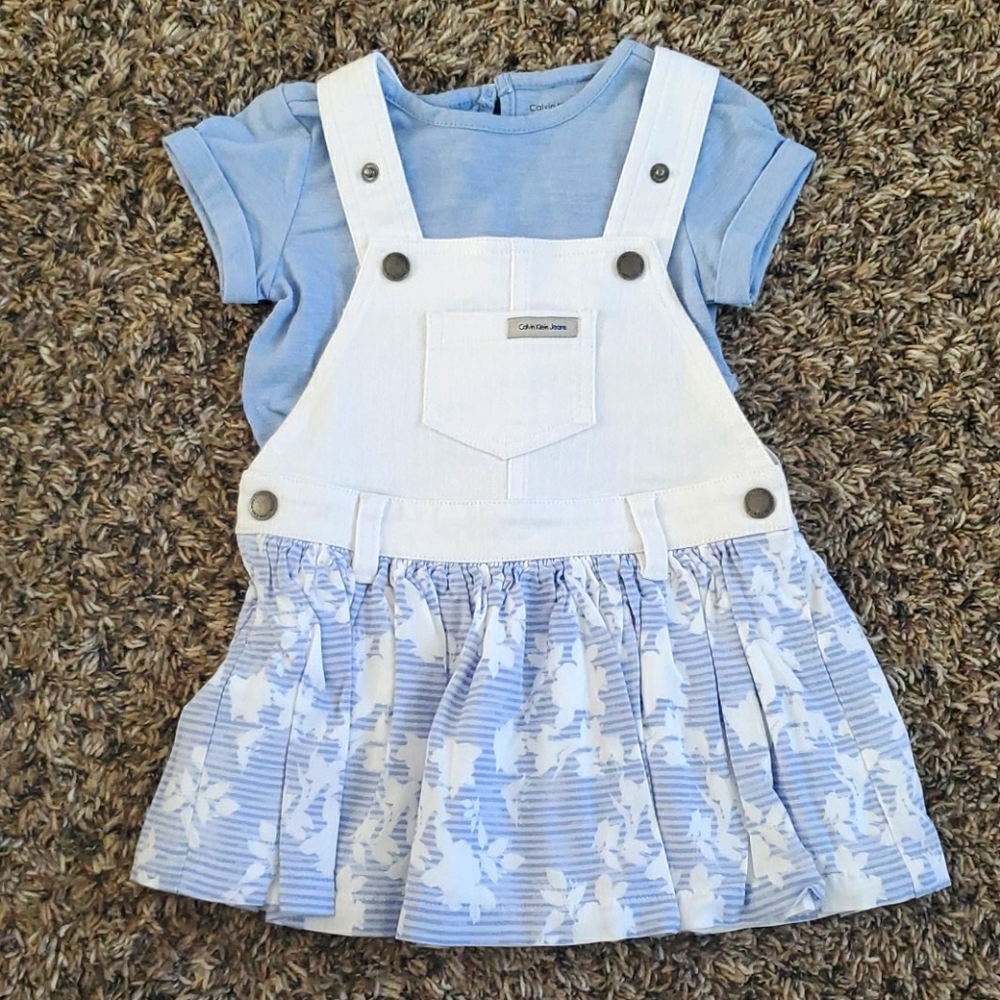 2 pc overall skirt